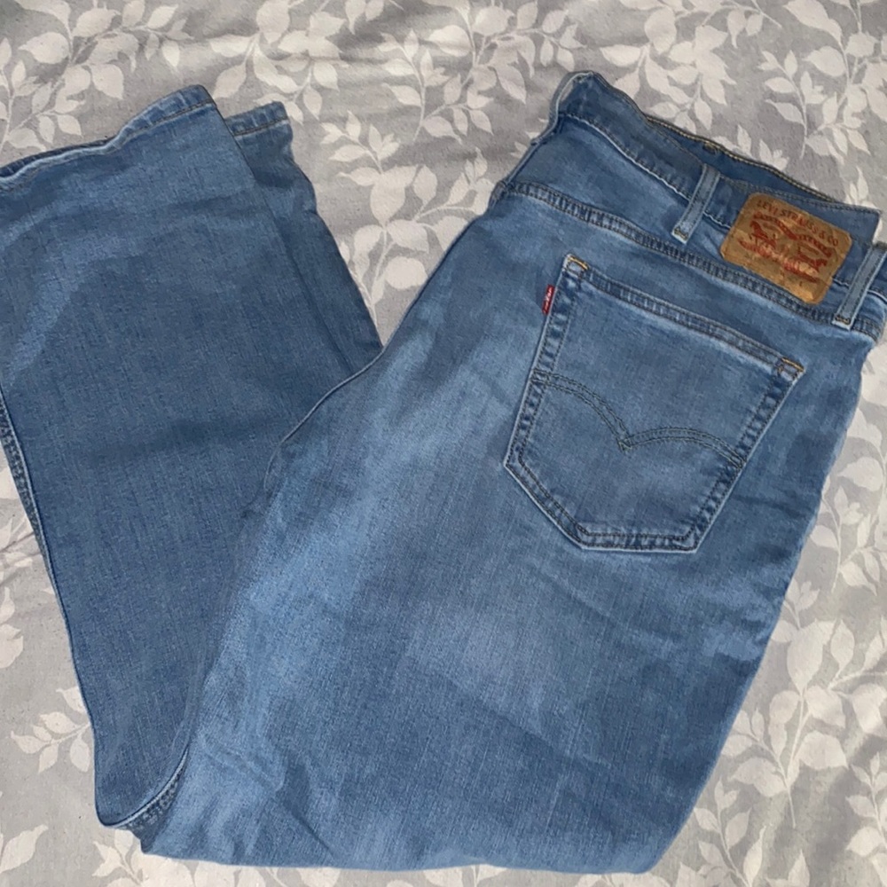 Light Blue Mens Plus Levi Jeans